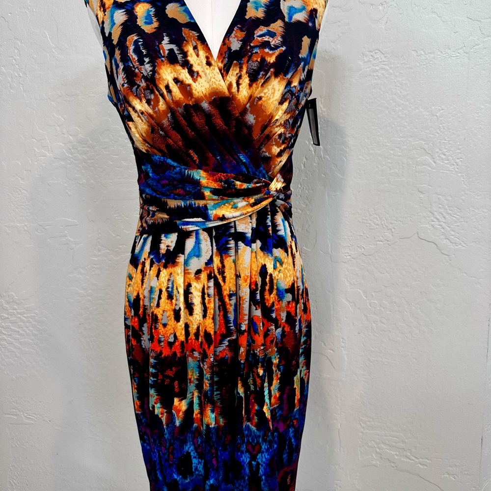 Multicolor Wrap Dress